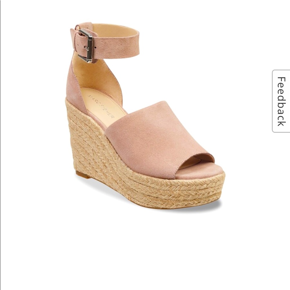 Marc Fisher Cala suede espadrille wedge